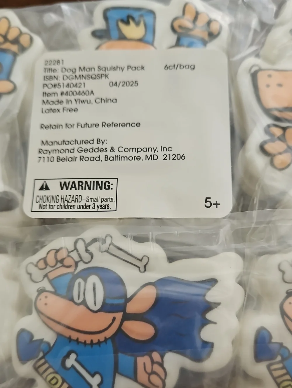 Dog Man Pencils and Squishy Set For Party Favors, Classroom, Treasure Box - Picture 4 of 4